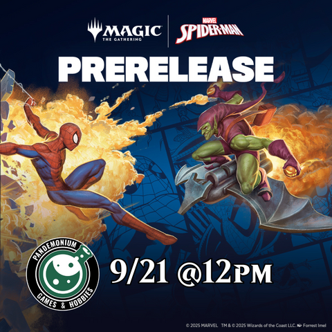 September 21st @12pm Magic the Gathering: Spider-Man Prerelease Ticket